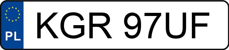 Numer rejestracyjny KGR 97UF posiada AUDI 80 2.0 Kat. B4 80 2.0 Kat. B4 - KGR97UF