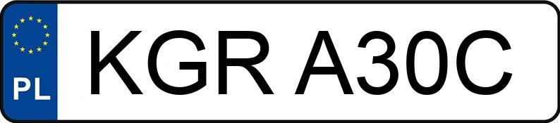 Numer rejestracyjny KGR A30C posiada URSUS MF 235 - KGRA30C