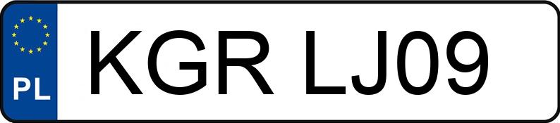 Numer rejestracyjny KGR LJ09 posiada TOYOTA COROLLA VERSO 2.0 D-4D - KGRLJ09