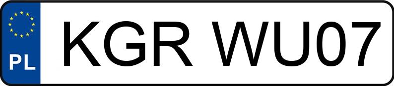 Numer rejestracyjny KGR WU07 posiada AUDI A4 Avant 1.9 TDi Kat. MR`00 E3 8E A4 Avant 1.9 TDi Kat. MR`00 E3 8E - KGRWU07