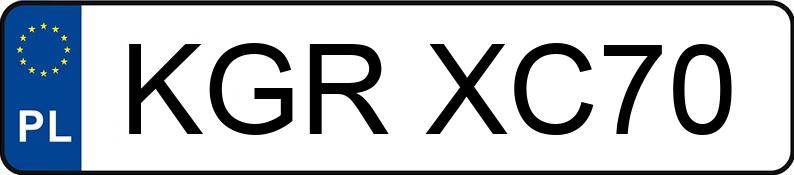 Numer rejestracyjny KGR XC70 posiada AUDI A6 AVANT - KGRXC70