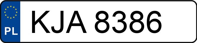 Numer rejestracyjny KJA 8386 posiada MERCEDES-BENZ 190 - KJA8386