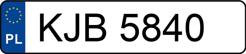 Numer rejestracyjny KJB 5840 posiada FSM-BIELSKO BIAŁA POLSKI FIAT 126P 650 - KJB5840