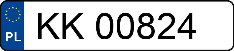 Numer rejestracyjny KK 00824 posiada RENAULT CLIO - KK00824