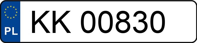 Numer rejestracyjny KK 00830 posiada RENAULT Clio V MR`19 E6d Zen 65 - KK00830 Numer rejestracyjny KK 00830 posiada RENAULT Clio V MR`19 E6d Zen 65 - KK00830