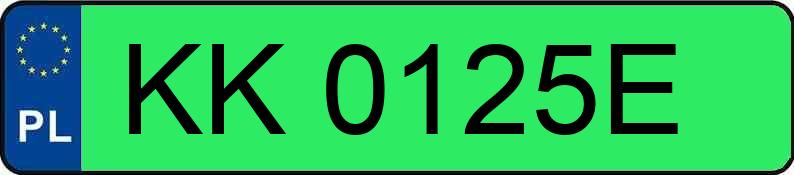 Numer rejestracyjny KK 0125E posiada AUDI Q4 40 E-TRON - KK0125E Numer rejestracyjny KK 0125E posiada AUDI Q4 40 E-TRON - KK0125E