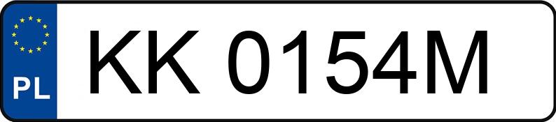 Numer rejestracyjny KK 0154M posiada OPEL ZAFIRA - KK0154M