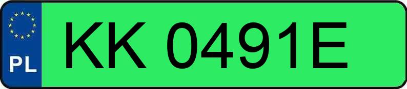 Numer rejestracyjny KK 0491E posiada TESLA MODEL 3 - KK0491E Numer rejestracyjny KK 0491E posiada TESLA MODEL 3 - KK0491E