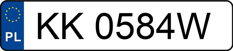 Numer rejestracyjny KK 0584W posiada PEUGEOT 106 - KK0584W