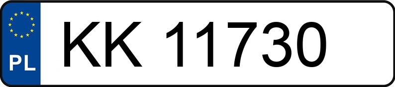 Numer rejestracyjny KK 11730 posiada BMW 525D XDRIVE - KK11730