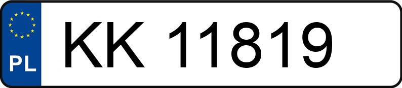 Numer rejestracyjny KK 11819 posiada LANCIA YPSILON - KK11819 Numer rejestracyjny KK 11819 posiada LANCIA YPSILON - KK11819