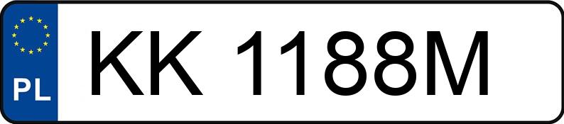 Numer rejestracyjny KK 1188M posiada MERCEDES-BENZ 210 - KK1188M