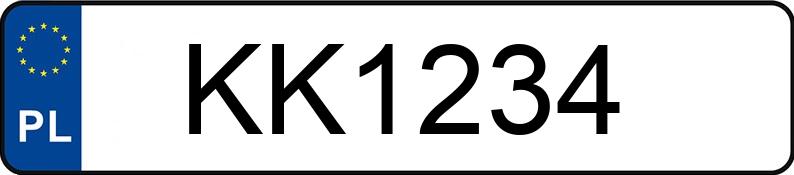 Numer rejestracyjny KK 1234 posiada BRP CAN-AM - KK1234