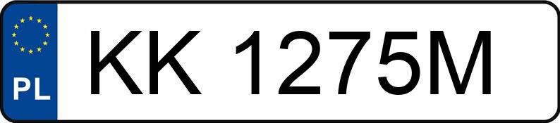 Numer rejestracyjny KK 1275M posiada BMW X5 - KK1275M