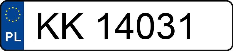 Numer rejestracyjny KK 14031 posiada PORSCHE 911 - KK14031 Numer rejestracyjny KK 14031 posiada PORSCHE 911 - KK14031