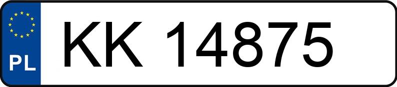 Numer rejestracyjny KK 14875 posiada KIA RIO - KK14875