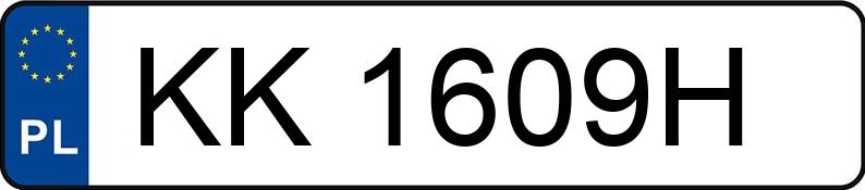 Numer rejestracyjny KK 1609H posiada VOLKSWAGEN GOLF - KK1609H
