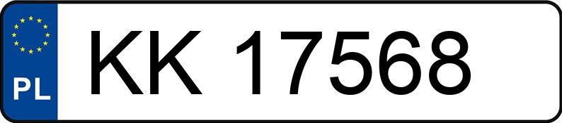 Numer rejestracyjny KK 17568 posiada RENAULT CLIO - KK17568