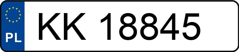 Numer rejestracyjny KK 18845 posiada BMW M5 - KK18845 Numer rejestracyjny KK 18845 posiada BMW M5 - KK18845