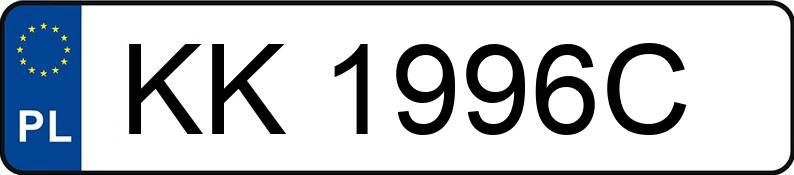 Numer rejestracyjny KK 1996C posiada AUDI Q7 TFSI MR`20 E6d 4J SQ7 - KK1996C