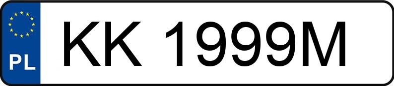 Numer rejestracyjny KK 1999M posiada HONDA HR-V RV - KK1999M