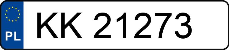 Numer rejestracyjny KK 21273 posiada FORD KUGA - KK21273