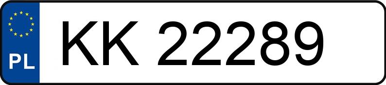 Numer rejestracyjny KK 22289 posiada SEAT LEON - KK22289