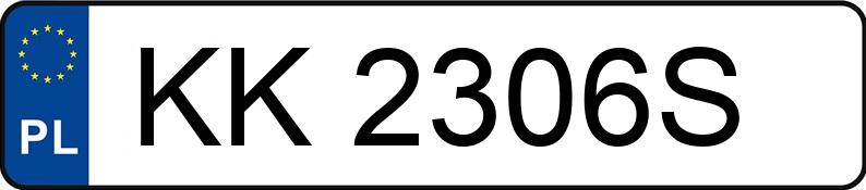 Numer rejestracyjny KK 2306S posiada TOYOTA PRIUS - KK2306S Numer rejestracyjny KK 2306S posiada TOYOTA PRIUS - KK2306S