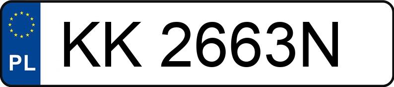 Numer rejestracyjny KK 2663N posiada BMW 320D XDRIVE - KK2663N