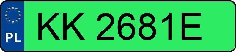 Numer rejestracyjny KK 2681E posiada BMW I5 EDRIVE40 - KK2681E