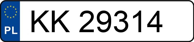 Numer rejestracyjny KK 29314 posiada VOLKSWAGEN GOLF - KK29314 Numer rejestracyjny KK 29314 posiada VOLKSWAGEN GOLF - KK29314