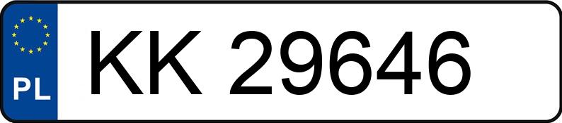 Numer rejestracyjny KK 29646 posiada TOYOTA AURIS - KK29646