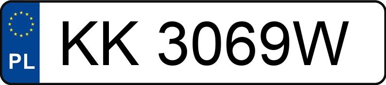 Numer rejestracyjny KK 3069W posiada HONDA ACCORD - KK3069W