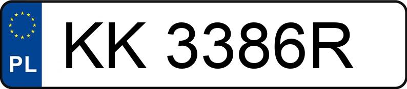 Numer rejestracyjny KK 3386R posiada DACIA SANDERO - KK3386R Numer rejestracyjny KK 3386R posiada DACIA SANDERO - KK3386R