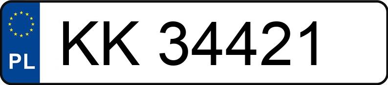 Numer rejestracyjny KK 34421 posiada CUPRA FORMENTOR - KK34421 Numer rejestracyjny KK 34421 posiada CUPRA FORMENTOR - KK34421