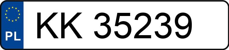 Numer rejestracyjny KK 35239 posiada VOLVO XC60 - KK35239