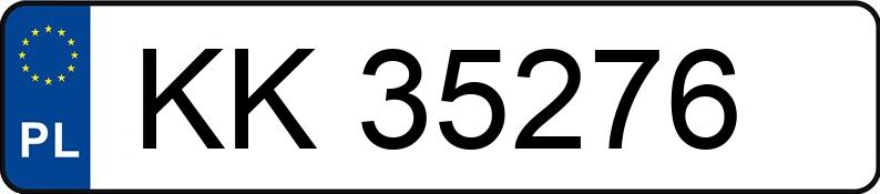 Numer rejestracyjny KK 35276 posiada AUDI A3 LIMOUSINE - KK35276