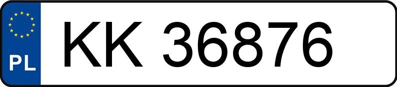 Numer rejestracyjny KK 36876 posiada BMW 540i Kat. MR`95 E39 540i Kat. MR`95 E39 - KK36876
