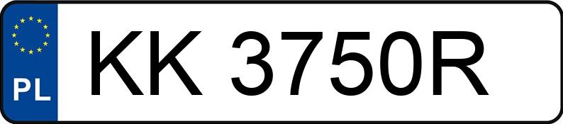 Numer rejestracyjny KK 3750R posiada CHEVROLET (USA) Camaro 3.8 Kat. MR`95 Aut. - KK3750R