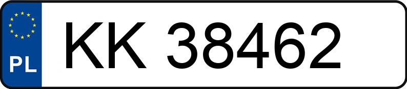 Numer rejestracyjny KK 38462 posiada PEUGEOT PARTNER - KK38462