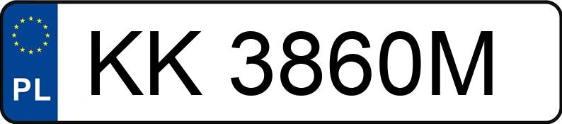 Numer rejestracyjny KK 3860M posiada RENAULT CLIO - KK3860M