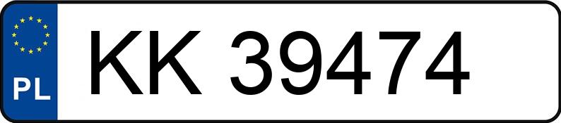 Numer rejestracyjny KK 39474 posiada AUDI A4 - KK39474