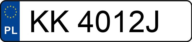 Numer rejestracyjny KK 4012J posiada AUDI A6 AVANT - KK4012J