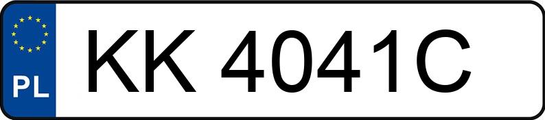 Numer rejestracyjny KK 4041C posiada MERCEDES-BENZ VITO - KK4041C