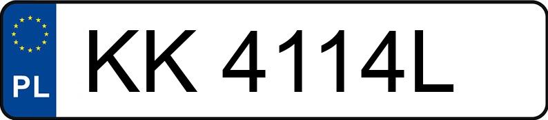 Numer rejestracyjny KK 4114L posiada BMW 118D - KK4114L