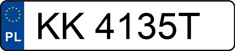 Numer rejestracyjny KK 4135T posiada RENAULT LAGUNA - KK4135T