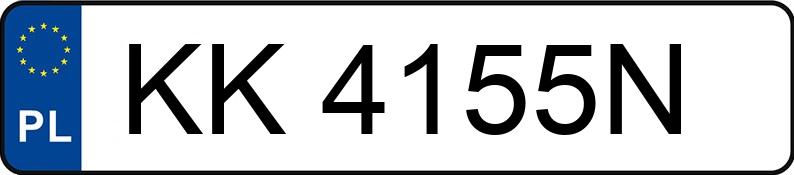 Numer rejestracyjny KK 4155N posiada BMW 116 - KK4155N