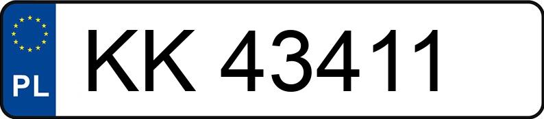 Numer rejestracyjny KK 43411 posiada TOYOTA COROLLA - KK43411 Numer rejestracyjny KK 43411 posiada TOYOTA COROLLA - KK43411