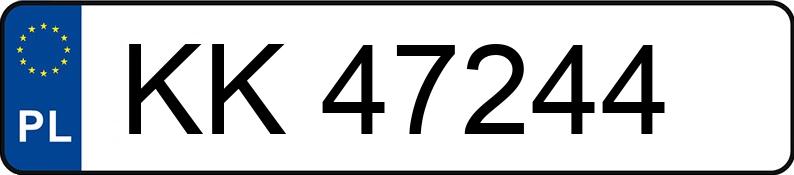 Numer rejestracyjny KK 47244 posiada TOYOTA PRIUS - KK47244 Numer rejestracyjny KK 47244 posiada TOYOTA PRIUS - KK47244