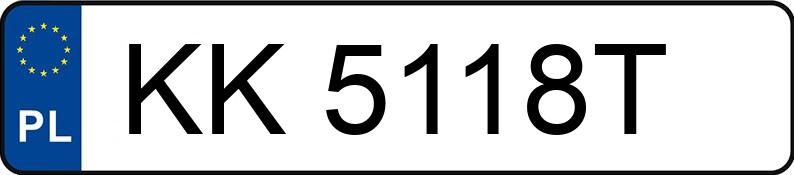 Numer rejestracyjny KK 5118T posiada SKODA SCALA - KK5118T